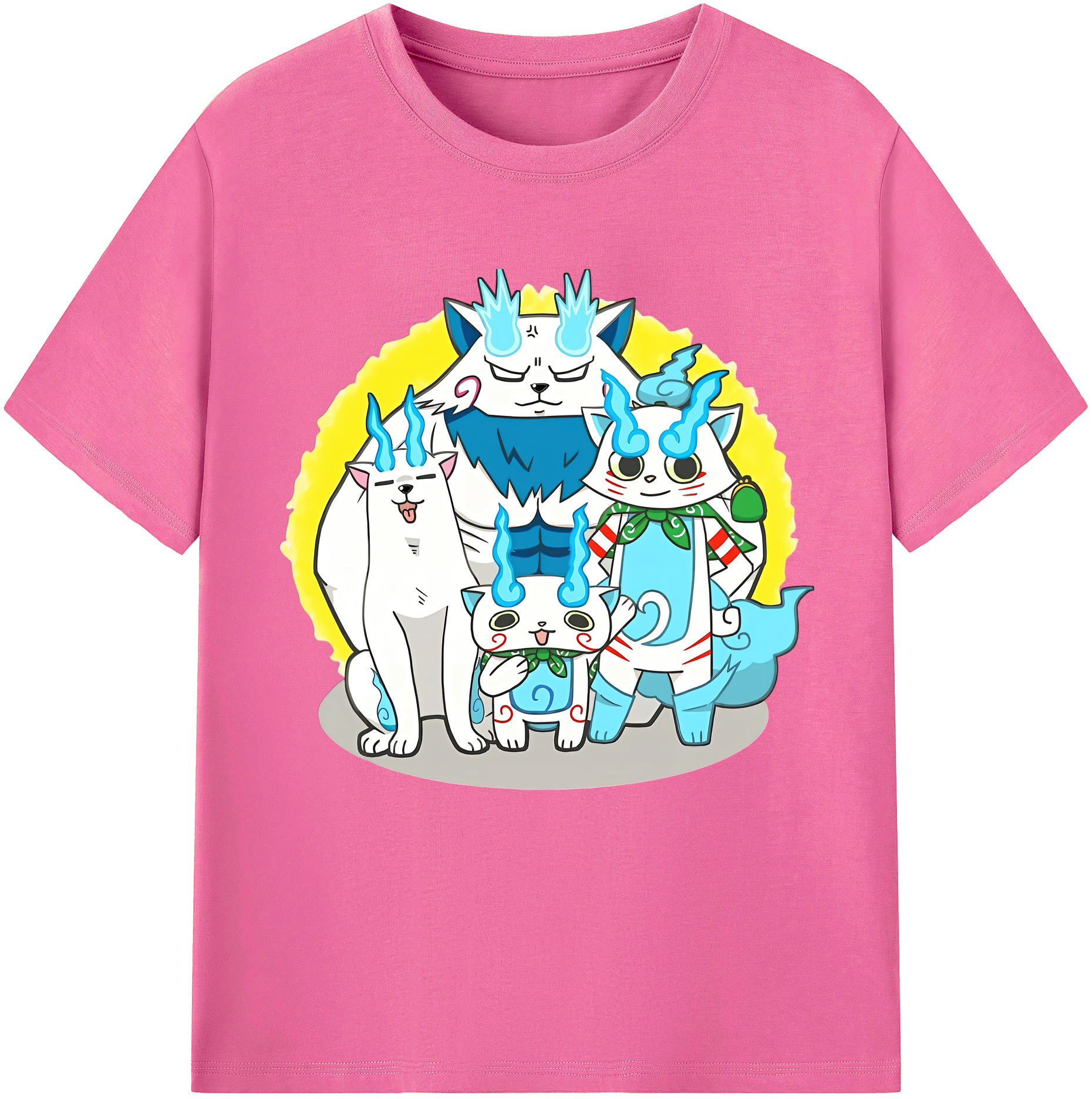 （画像用） 妖怪ウォッチ Yo-kai Watch レディースカジュアルプリントTシャツ（綿100％）